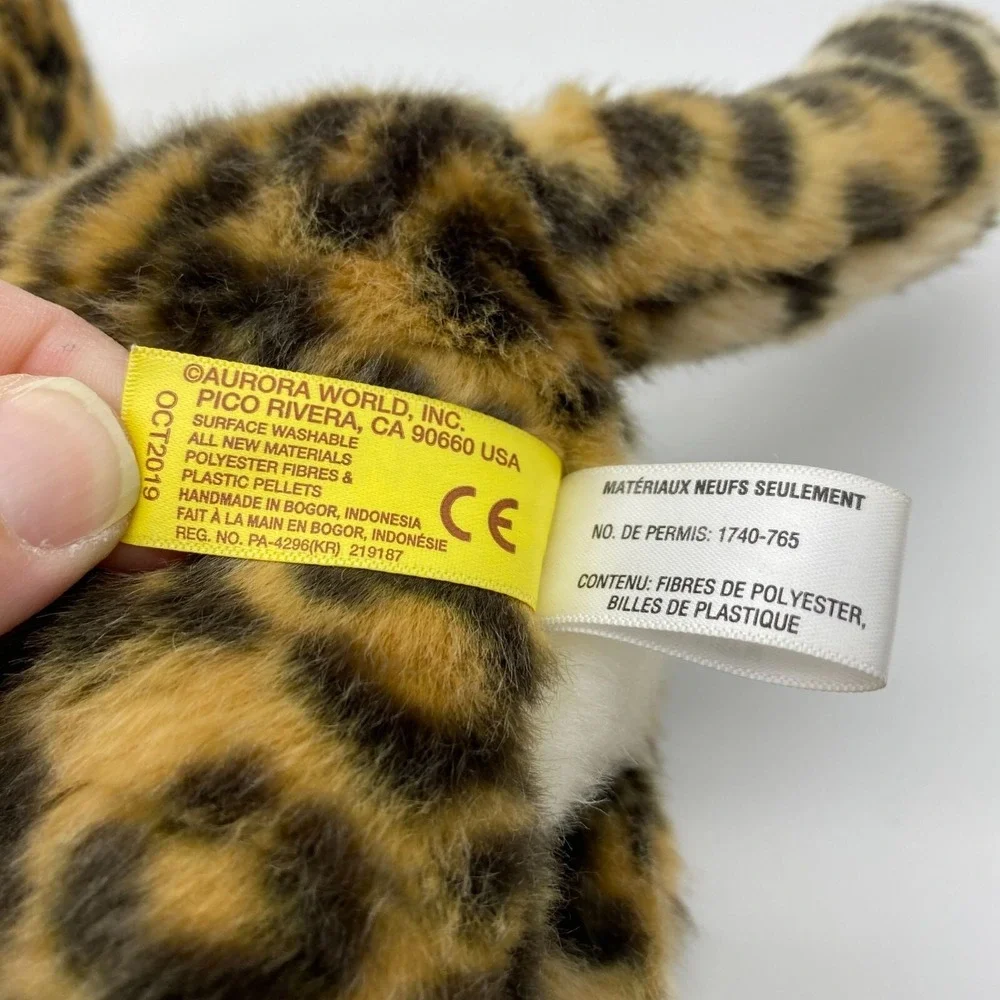 Miyoni by Aurora plush leopard stuffed animal toy cheetah cat